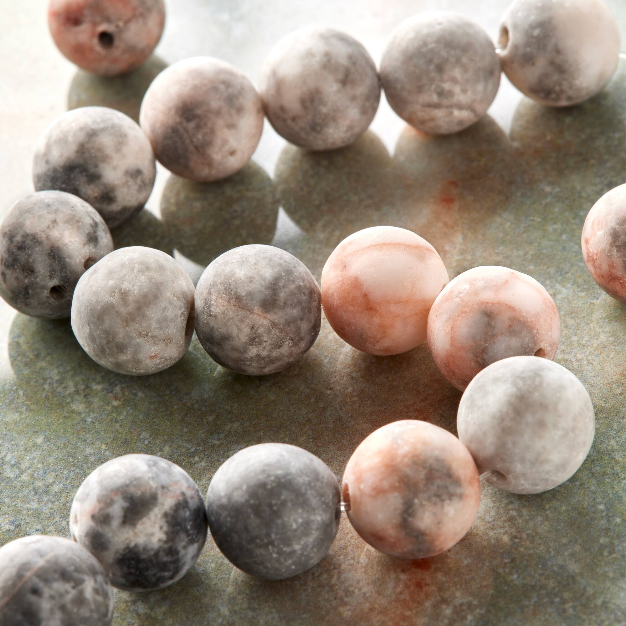 Pink & Purple Zebra Agate Round Beads, 10mm by Bead Landing™